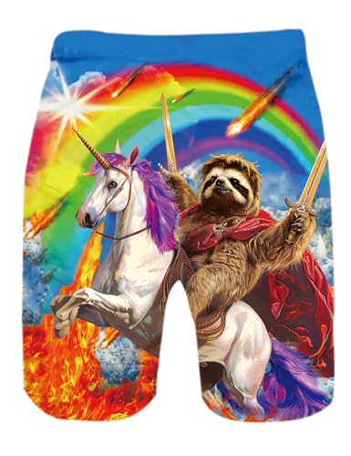 uideazone Men Swim Trunks Drawstring Elastic Waist Quick Dry Beach Shorts with Mesh Lining Swimwear Bathing Suits2