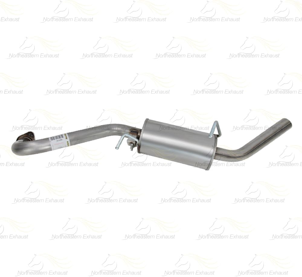 Exhaust Resonator Pipe Compatible with Nissan Pathfinder 1996-2000 3.3L | Stainless Steel | Northeastern Exhaust | Free Gasket and Hangers Included | Direct-Fit Replacement