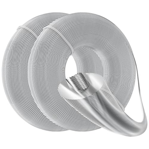Forever Speed Hilo de Desbrozadora 2.4mm x 50mx2, Acero Universal Reforzado, Resistente al Desgaste