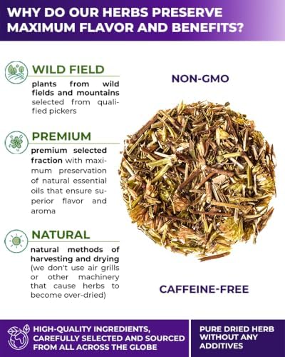 50 Bags Hyssop Dried Herb Hyssop Tea Herbal (Hyssópus Officinális) - 50 Count 1.5 g Tea Bag Herb Hyssops Hissop Hysopp Hisopo - 2