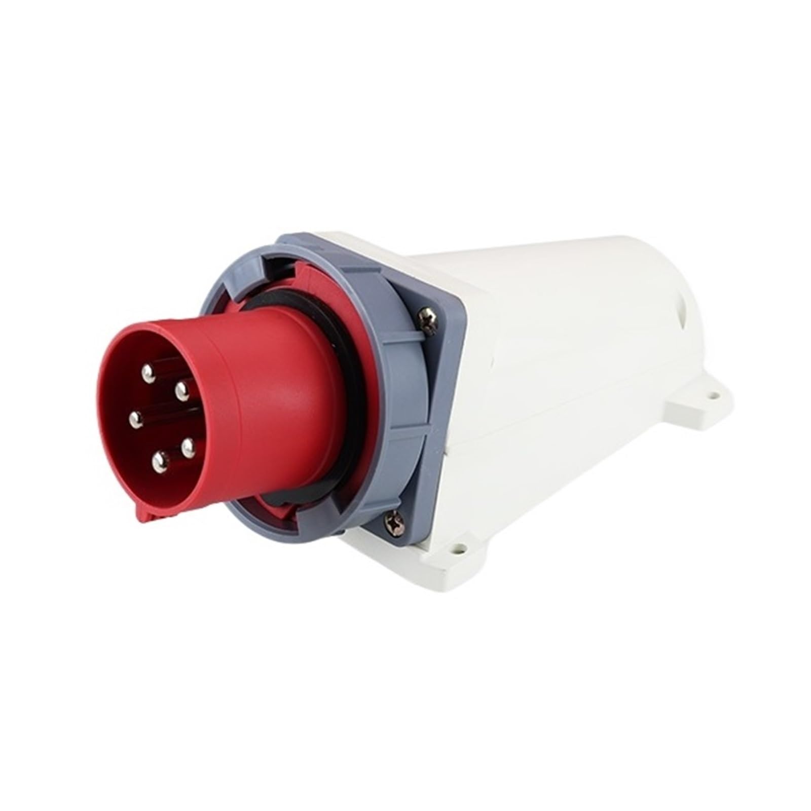 QAZXSEMUI 1pc IP67 Surface Mount Concealed Industrial Socket Connector 3 Pole 4 5 63A/125A Waterproof Aviation Plug(3p 63a Panel Plug)