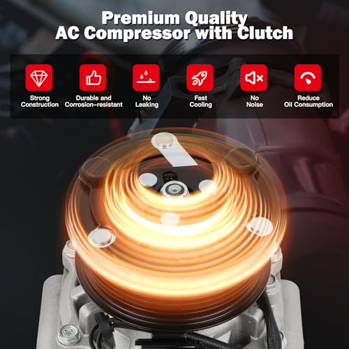 Image of cciyu Air Conditioning Compressor Fit for Ford Escape for Mazda Tribute