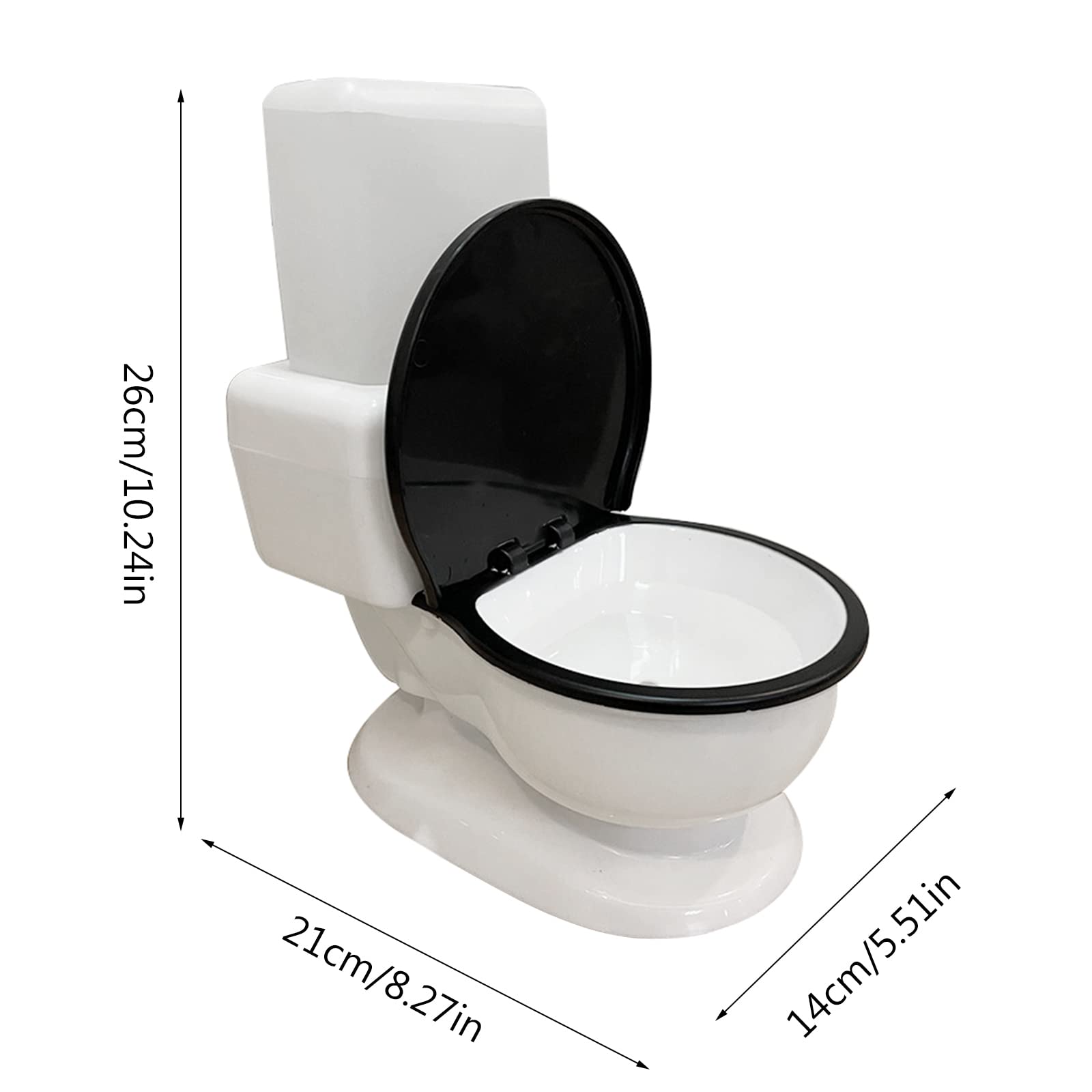 Fuente de Agua para Gatos Forma de Inodoro Divertida Bebedero automático para Mascotas Dispensador de Agua silencioso Alimentado por Gravedad 650 ml Sin Filtro para Gatos Bebedero Dispensador
