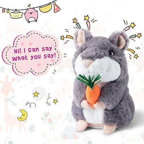 image for Ayeboovi 2 3 4 5 Year Old Girl Gifts Toy Talking Hamster Repeats What 