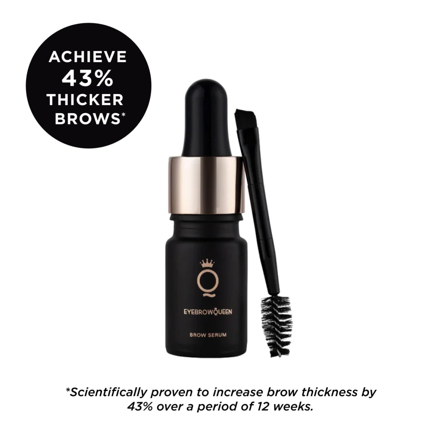 Eyebrowqueen Brow Serum with Ingredients to Nourish Hair Follicles & Promote Healthier Hair Growth 5ml, 5 ml (Pack of 1) - Image 2