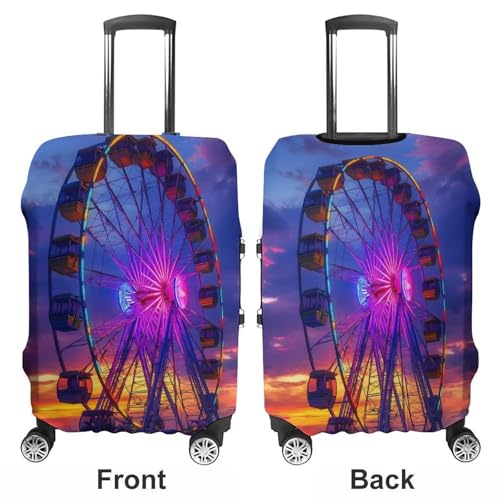 Myrtle Beach South Carolina Ferris Wheel Luggage Cover Suitcase Protector Travel Baggage Covers for Men Women XL3
