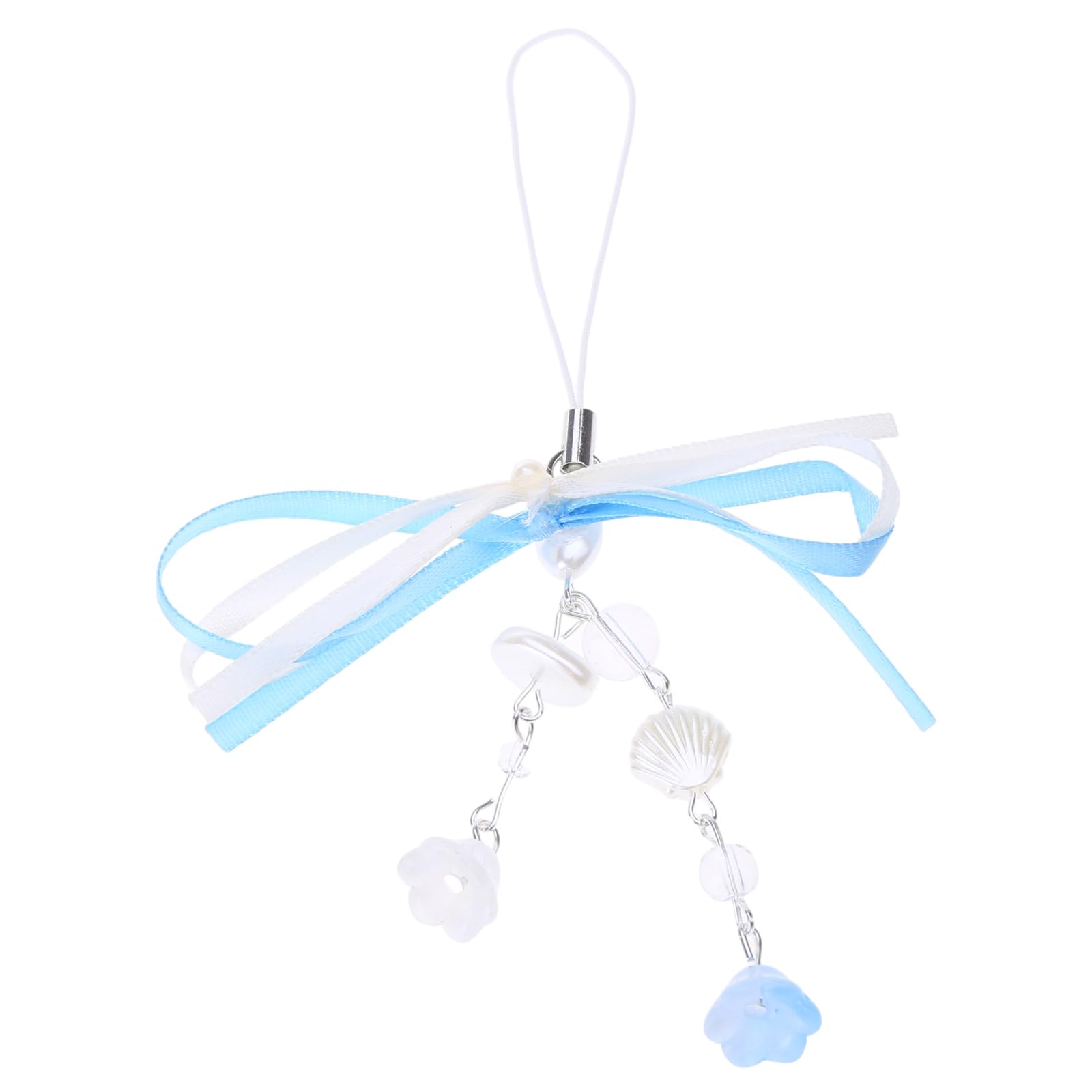 NEWFT Phone Lanyard Wrist Strap Star Charm Keychain Bowknot Heart Phone Charm Antilost