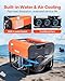 VEVOR PCP Air Compressor, 4500PSI/30Mpa Diving Scuba Tank Air Compressor, Double Cylinder Auto-Stop PCP Diving Compressor with Built-in Water & Fan Cooling System for Paintball, Air Rifle, Scuba Tanks