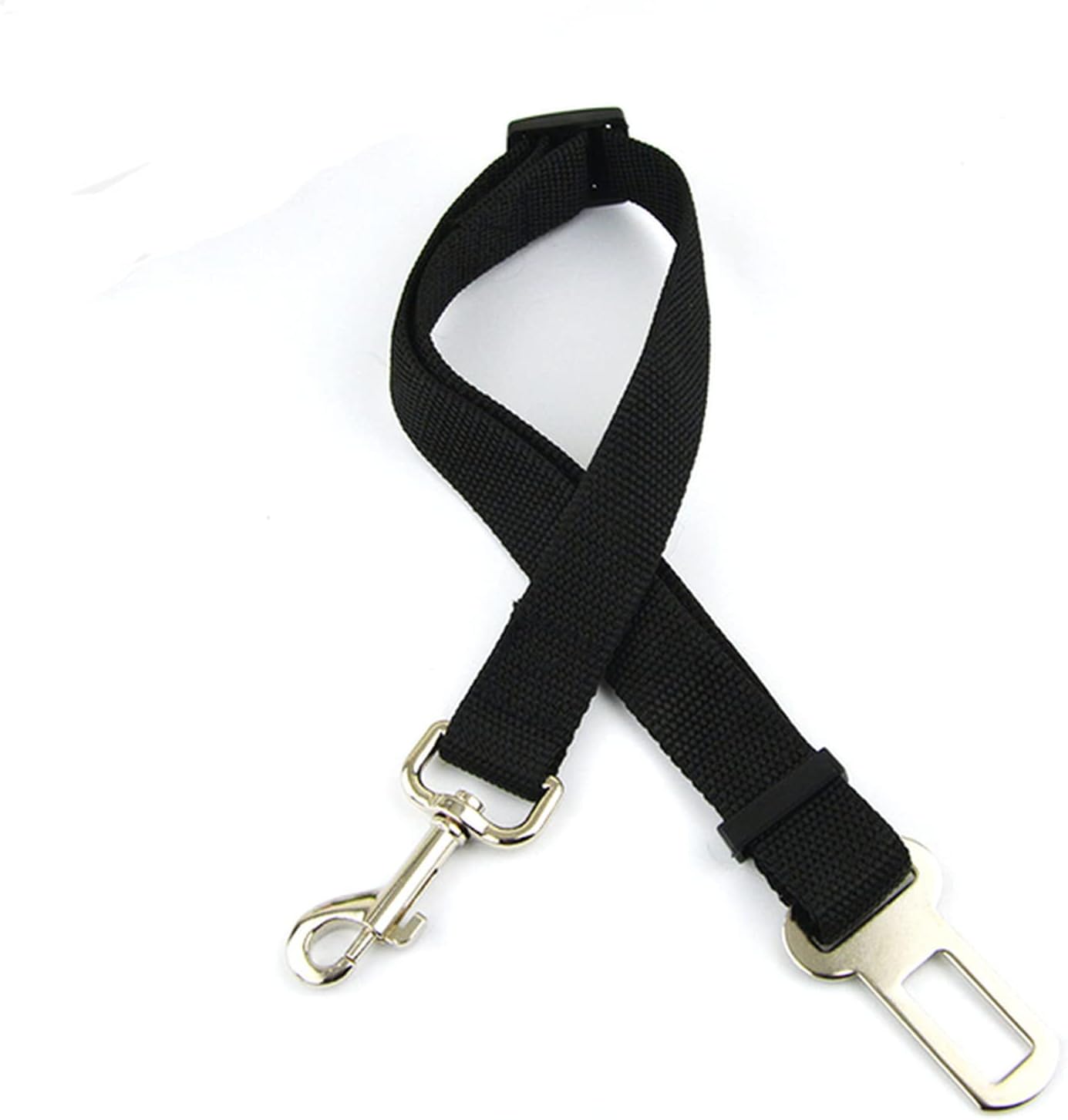 Pet Car Safety Belt Nylon Pets Dog Cat Seat Leash Harness for Puppy Kitten Vehicle Security 65cm Adjustable(Red)