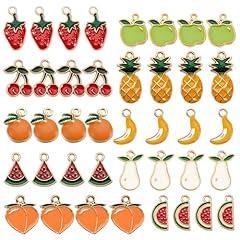 1 Box 40Pcs Fruit Charm