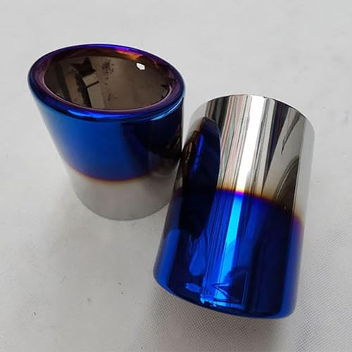 Miniatura 4 de Apto para Mazda CX-3 2015-2019, puntas de escape, puntas de escape plateadas, azulnegras, punta de exaust de acero inoxidable, decoración de