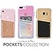 Case-Mate CM035444 - Stick On Credit Card Wallet - POCKETS - Ultra-slim Card Holder - fit - Apple – iPhone – Samsung – Galaxy - and more – Iridescent