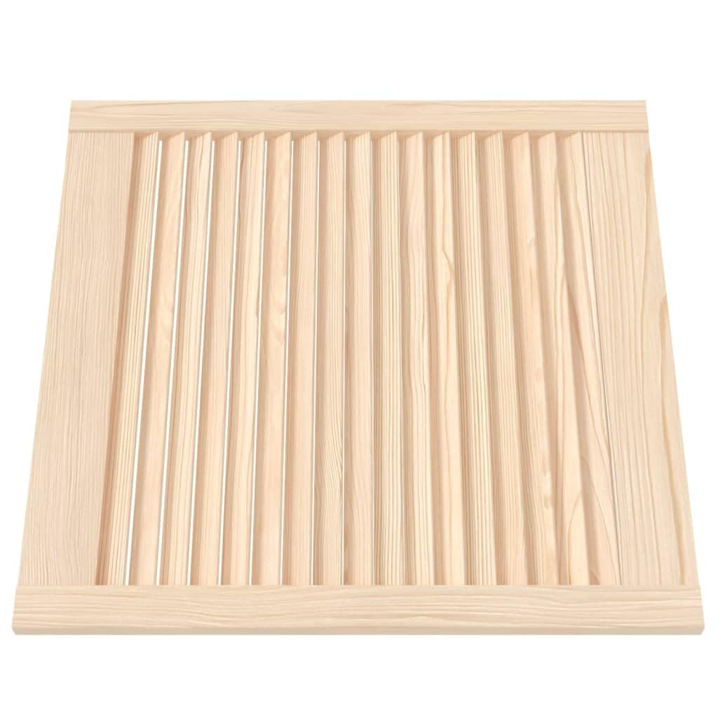 Portes d armoire à persiennes 4 pcs 61,5x59,4 cm pin massif