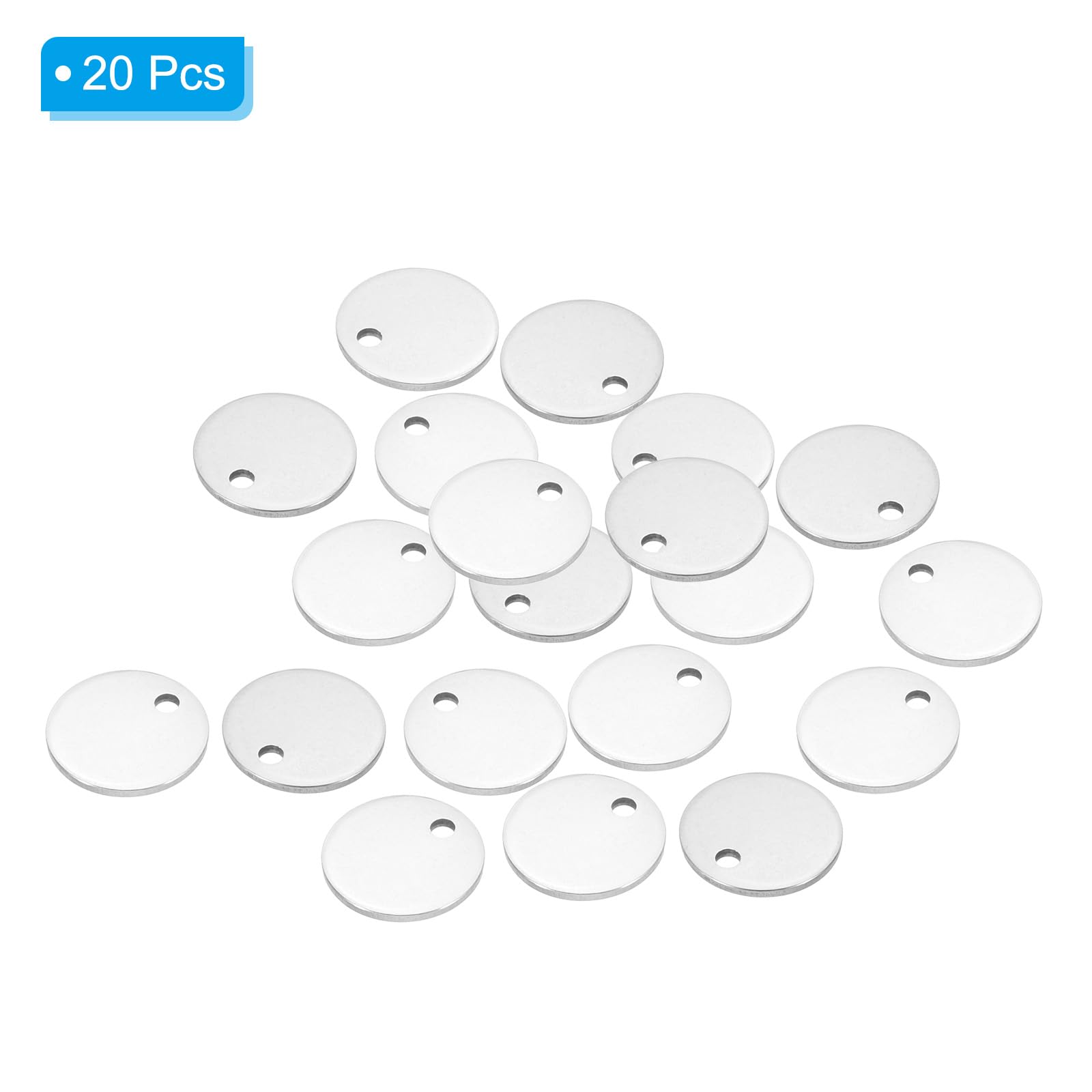 PATIKIL 10mm Brass Disc - Image 3