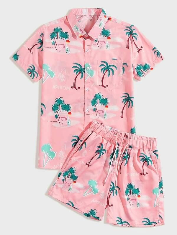 Image of DHRUVI Trendz Men Rayon Shirt | Casual Stylish | Printed | Half Sleeve | Foraml Shirts| Regular Fit | Summer Button Down