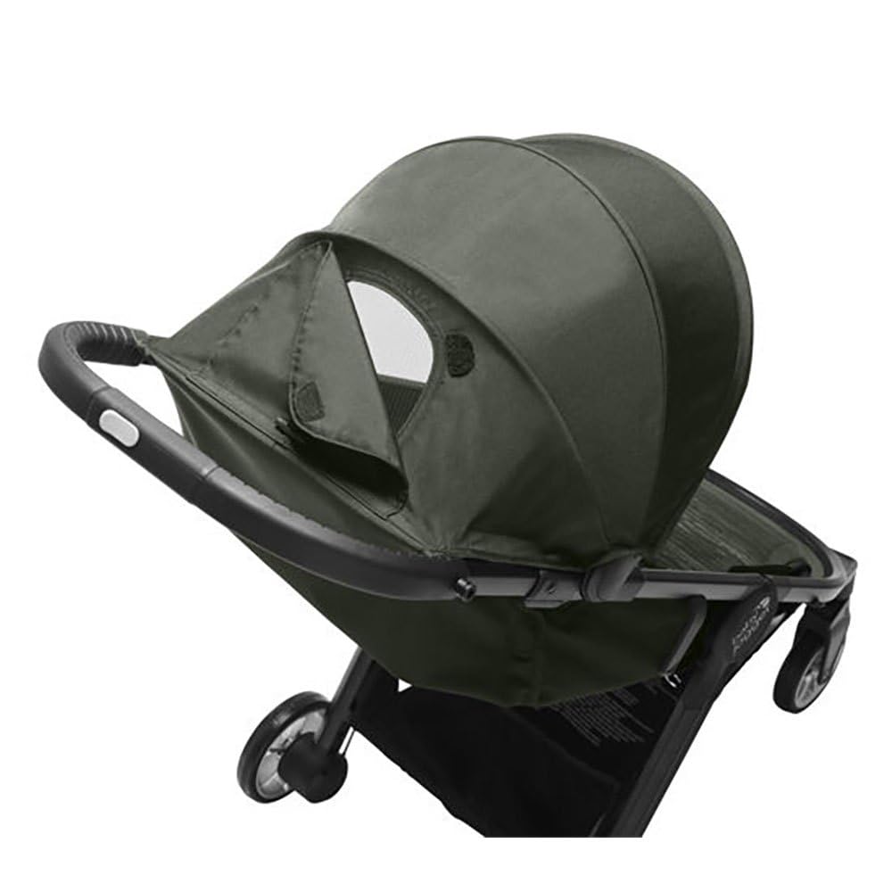Baby Jogger City Mini GT2 - Cochecito de bebé ligero con suspensión en las cuatro ruedas para cualquier terreno, cochecito pequeño plegable rápidamente con una mano, color verde