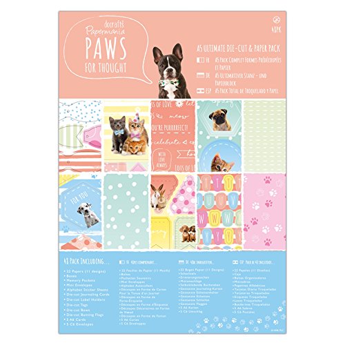 Papermania Die-Cut Sentiments - Zampe per Thougts