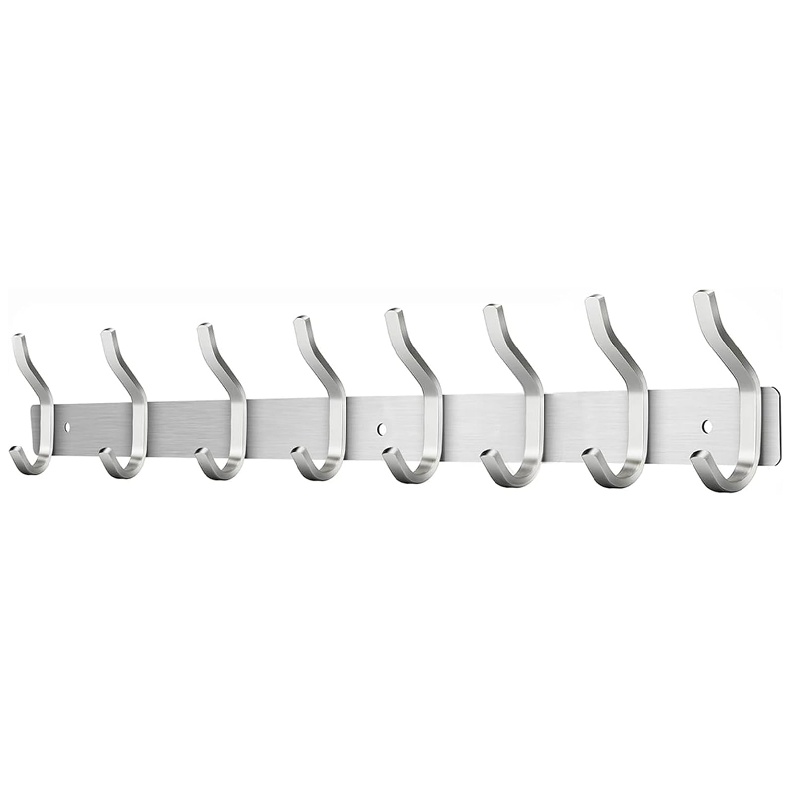 Photo 1 of HAMUTH 23 Inch Coat Rack Wall Mount with 8 Hooks, Silver Coat Hooks