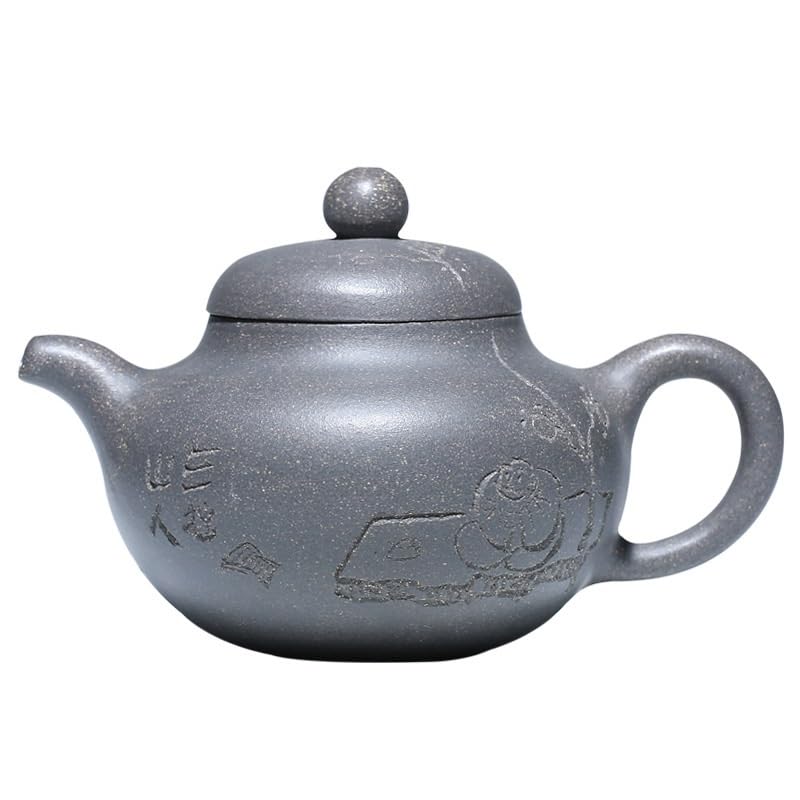 Wielofunkcyjny ceramiczny czajniczek w stylu chińskim, klasyczny, fioletowy, gliniany dzbanek do herbaty, do biura, do domu, w stylu retro, zestaw do herbaty, odpowiedni do większości herbat, czajni