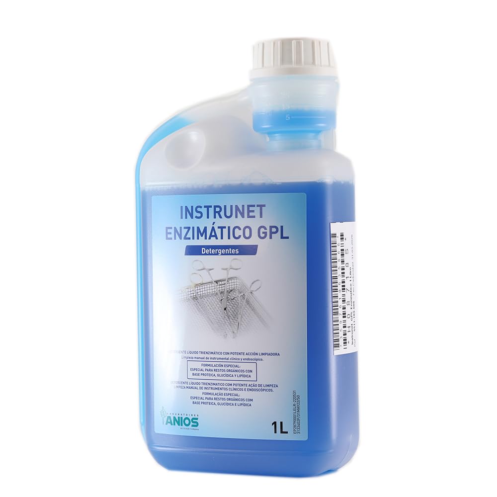 DETERGENTE LÍQUIDO TRIENZIMÁTICO INSTRUNET GPL con Potente ACCIÓN LIMPIADORA para Instrumental CLÍNICO Y ENDOSCÓPICO.