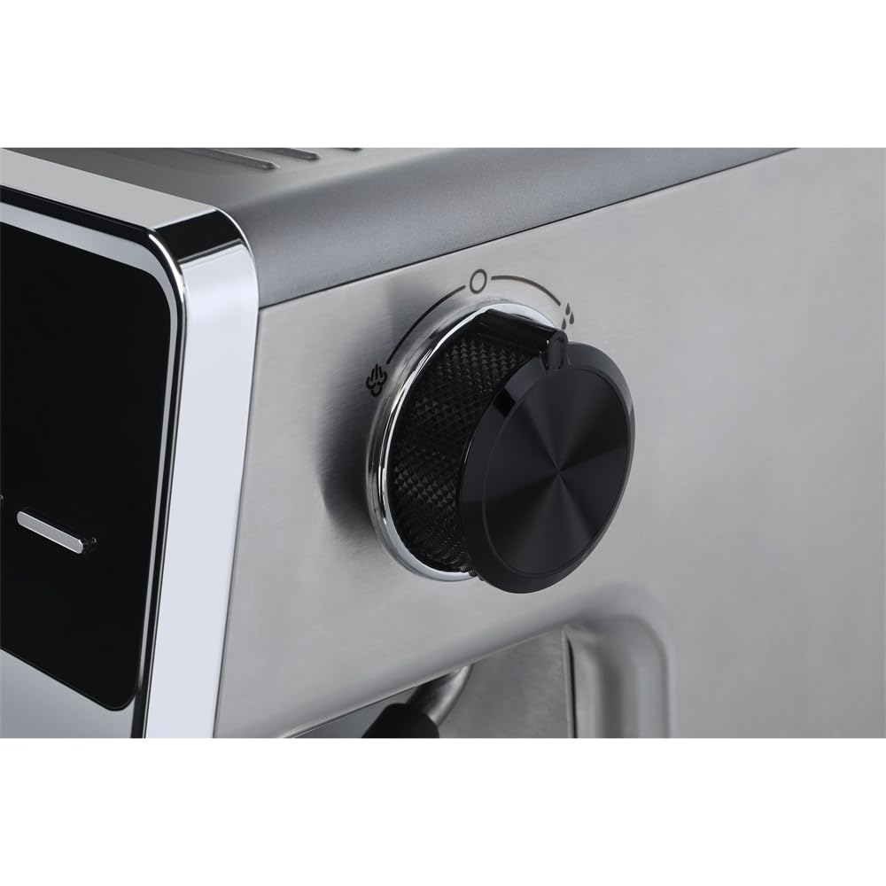 Vestel SESM9090 X Grinding 15000412 - Máquina portafiltros con función de tamping automático, mecanismo de acero inoxidable, recipiente de granos de café, 200 g, 20 bar, 15000 W, acero inoxidable