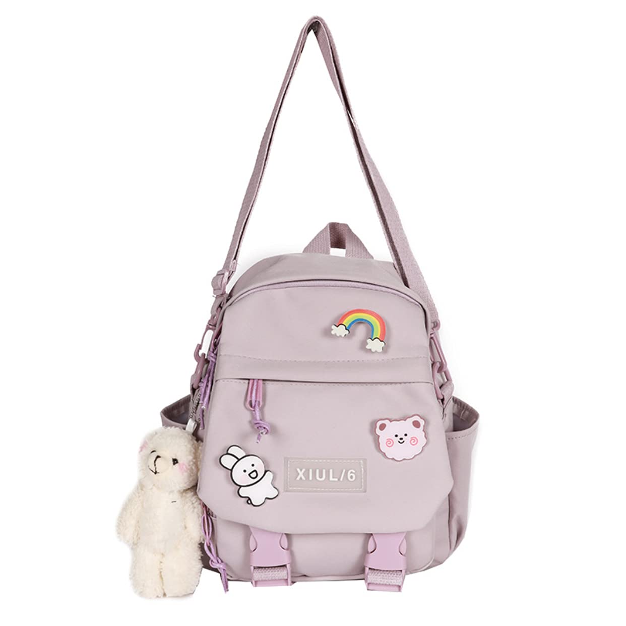 GGOOB Cute Mini Backpacks with Accessories Aesthetic Mini Backpack for Teens Kawaii Small Backpack