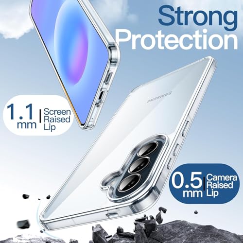 Image of REALCASE Silicone Samsung Galaxy A57 5G Back Cover Case, Scratch Resistant Protective Crystal Clear Transparent Shock Proof Bumper Back Cover Case for Samsung Galaxy A57 5G