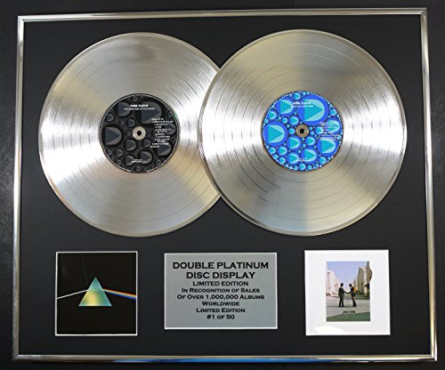 PINK FLOYD/double CD Platine Disque Record/Edicion LTD/Certificato di autenticità/DARKSIDE OF THE MOON & WISH YOU WERE HERE