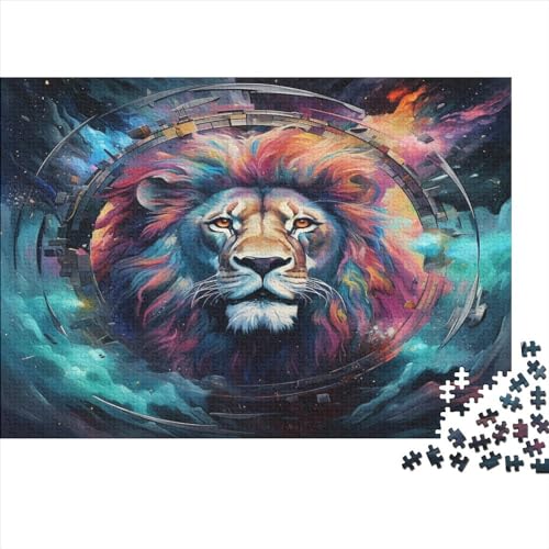 León Adultos Puzzle De 1000 Piezas Imposible Puzzle Regalo De Puzle Rompecabezas 1000 Piezas para Adultos Juegos EduGatosivos Rompecabezas De Madera 1000pcs (75x50cm)