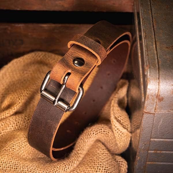 The Retro Rider - Mens Classic Leather Belt, 1 1/2" width, Made in the USA - Image 7