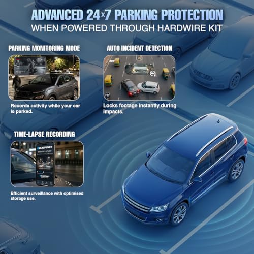 Image of Blaupunkt Dashcam-BPM330 Real 4K UHD (Front), 8MP Starvis IMX 415 Sensor, Ultra-Wide 160 + 1080P (Rear) Ultra-Wide 140 / GPS - Wi-Fi, Mic /Dual Channel /Super Night Vision /Supports 512 SD Card