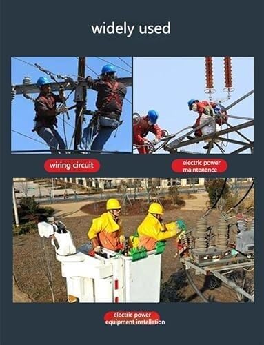 Elektriker-Sicherheitsmatte, Hochspannungsschutz 0,4 KV, Isolierharzmatte gelb/mit zwei großen Isolierklammern