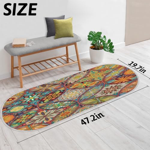 Tapis de sol mandala ethnique doux à cheveux longs pour une maison chaleureuse - 3