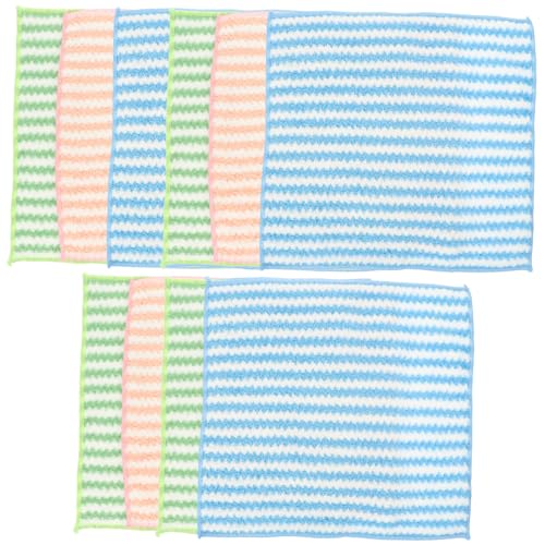 COLLBATH 10個 吸水性ふきん キッチンクロス 柔軟で使いやすい 洗面所やキッチン多用途 洗濯可能食器拭きクロス 収納簡単で快適