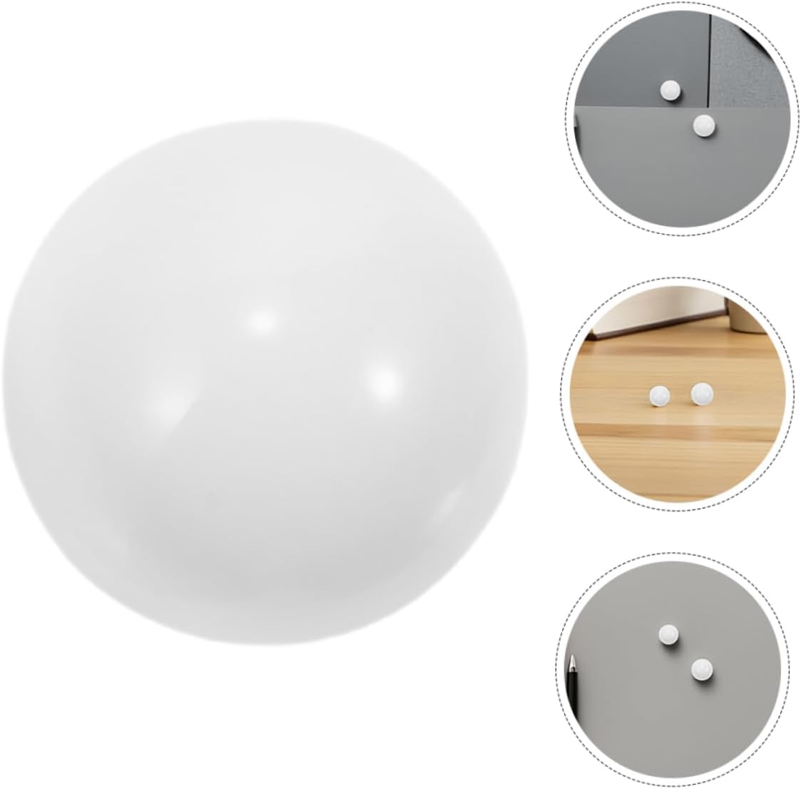 BESPORTBLE 10pcs Acrylic Roulette Balls: White Spherical Roulette Game Beads for Table Game Accessories Party Props and Gaming Wheel Supplies