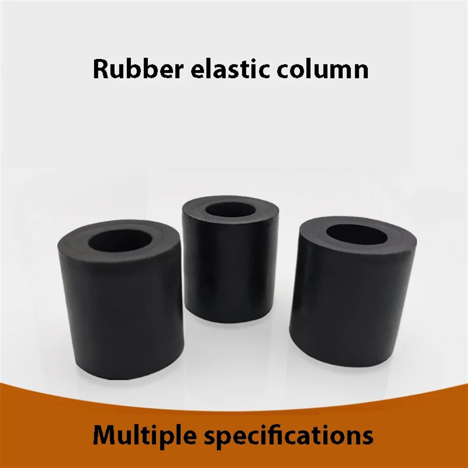 Columna amortiguadora de acoplamiento de pasador de goma resistente al desgaste, amortiguación mecánica de voltaje resistente y alta elasticidad a prueba de golpes (Tamaño : 46x86x86mm(1Pcs))