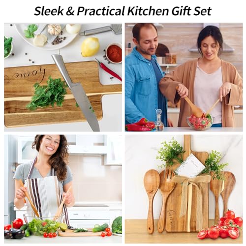 Juego de Tablas de Cortar para Regalos de Inauguración de Hogar – Set de 5 Piezas, Ideal para Parejas, Regalos para Compradores de Vivienda, Tabla para Quesos y Charcutería miniatura 7