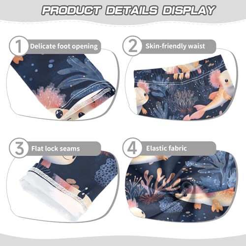 Boccsty Seamless Cute Fishs Girls Leggings Kids Yoga Pants Dance Active Tights 4T3