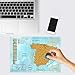 TRAVELORUM Mapa Mundi de Rascar en Español + KIT PARA COLGAR +...