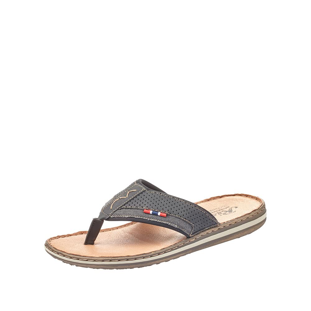 Rieker 21084, Men’s Flip Flops, Black (Schwarz/Anthrazit/Schwarz), UK (41 EU)
