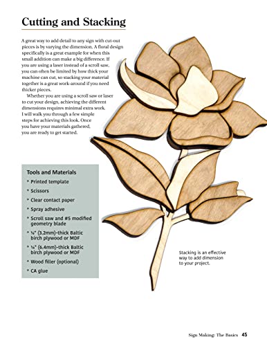 How to Make Wood Signs: Techniques for Creating Personalized Projects Using the Scroll Saw Plus Tips on Painting and Finishing (Fox Chapel Publishing) Custom Sign-making Tutorials for Woodcarvers - Image 7