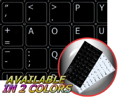 Dvorak Non-Transparent Black Keyboard Stickers (14X14) For Desktop, Laptop And Notebook #TOP29