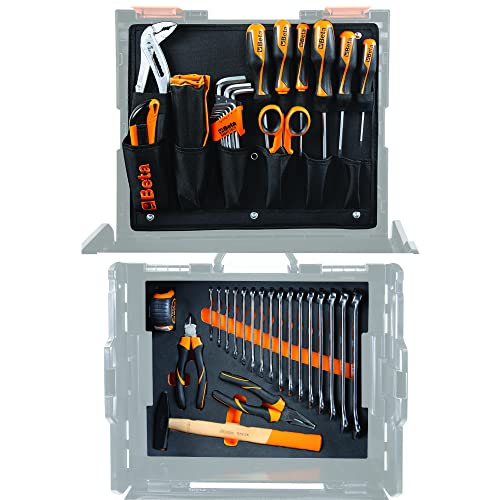 Beta - 5990V1 Sortiment von 44 nützlichen Werkzeugen für die routinemäßige Wartung mit weicher EVA-Ablage. Das Set ist kompatibel mit dem Combo C99V1 Werkzeugkoffer nicht im Lieferumfang enthalten,
