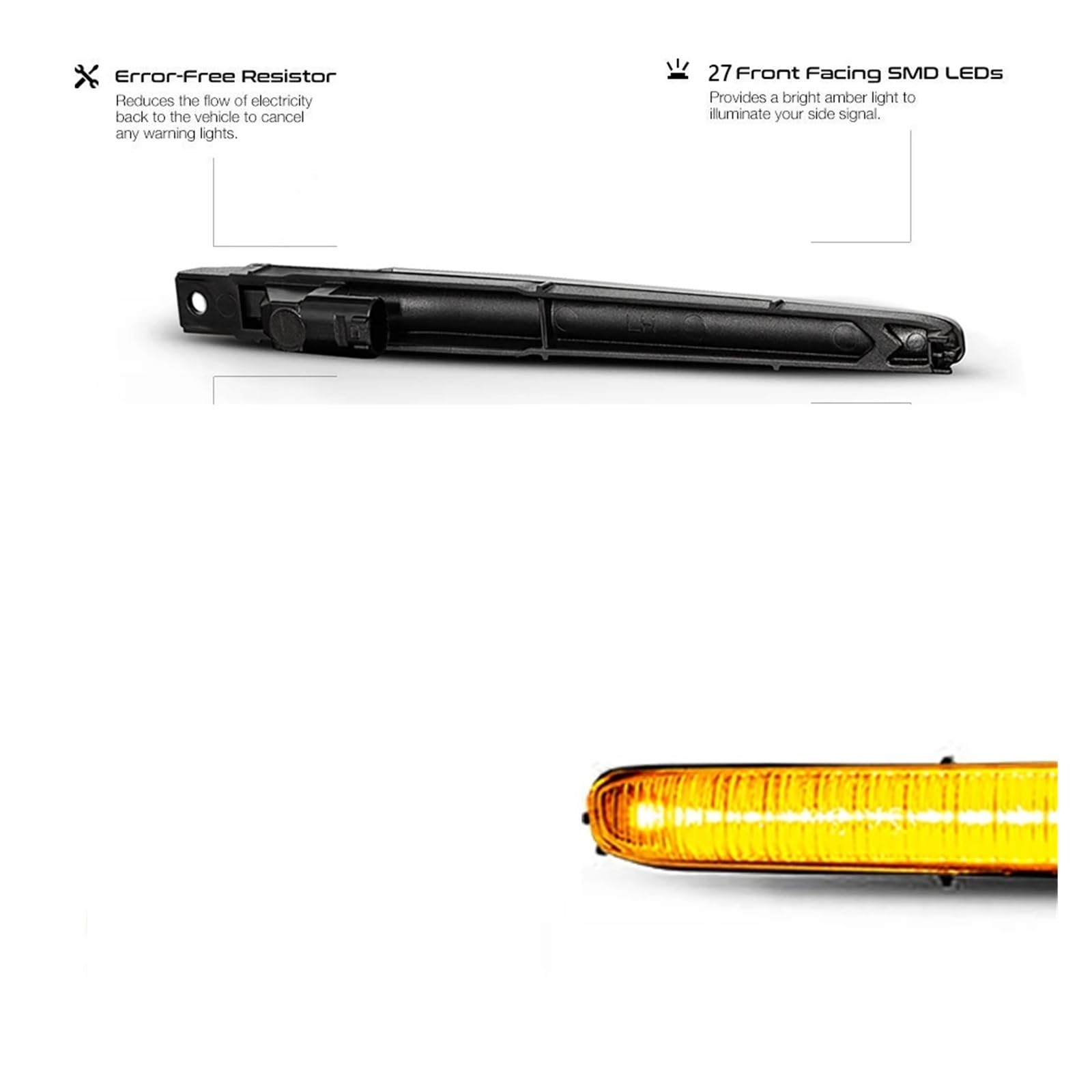 APTKCMCNVG Clignotant Répétiteur Pour B&MW F20 F30 F31 F21