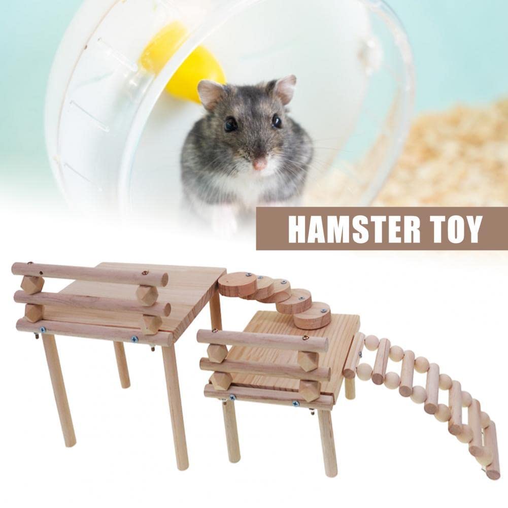 Soporte Ecológico para Chinchilla Juguete para Hámster Soporte Resistente para Hámster Aburrido Plataforma De Juego Juguetes De Animales Pequeños