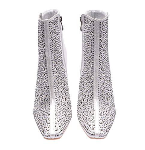 Lady Couture Breeze Metallic Laser-Cut Bootie On A 3.5 Inch Circular Heel2