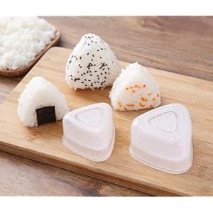 2 Paar Transparante Praktische Keuken Bento Decoreren Sushi Onigiri Mold Voedsel Druk Driehoekige Vorm Rijst Bal Maker Accessoires