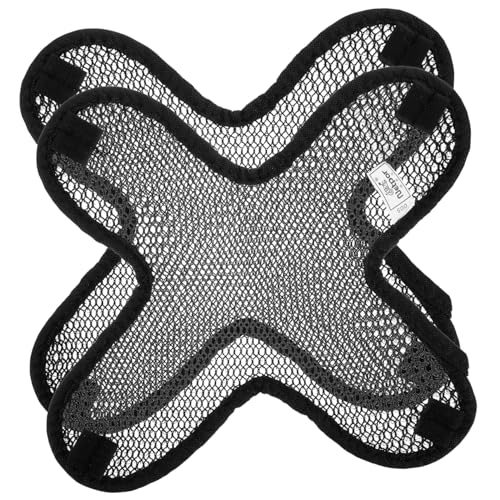 Toddmomy 2pcs Motorcycle Sweat Liner Pads Comfortable Breathable Cushion Durable Mesh Material Lightweight Protective Padding for Outdoor Cycling