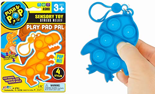 JA-RU Pop It Keychain Bubble Fidget Toy (1 Unit...