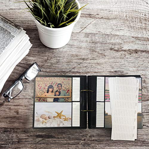 image for ZBEIVAN Dried Flower Photo Album 4x6 Hold 200 Horizontal Photos with M